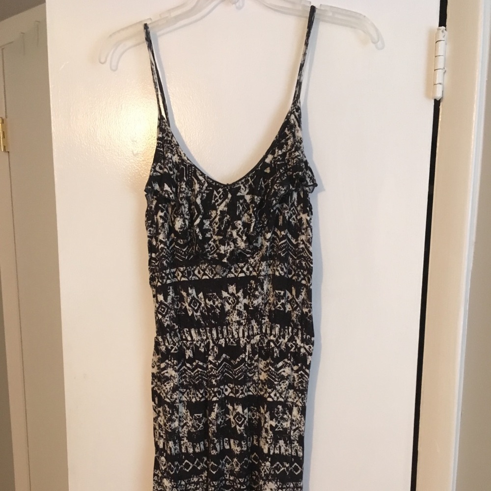 Cute summer black and white cotton dress